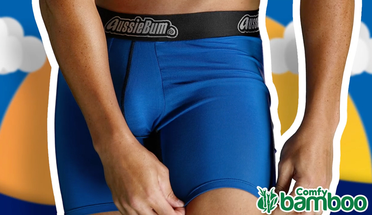 AussieBum Bambusové Boxerky COMFY BAMBOO Blue4